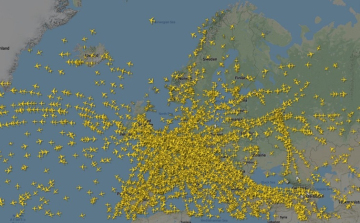 Több mint egymillió repülőgéppel rekordot döntött a forgalom Magyarország légterében tavaly