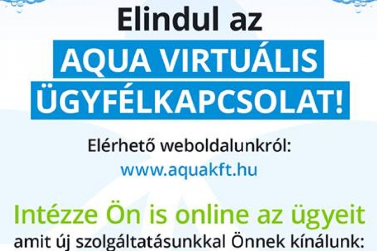 Aqua Kft. E-Ügyfélszolgálat - éles üzem