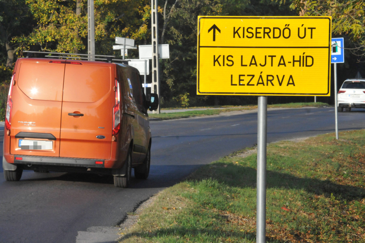 Forgalomváltozás a Lajta-hídnál