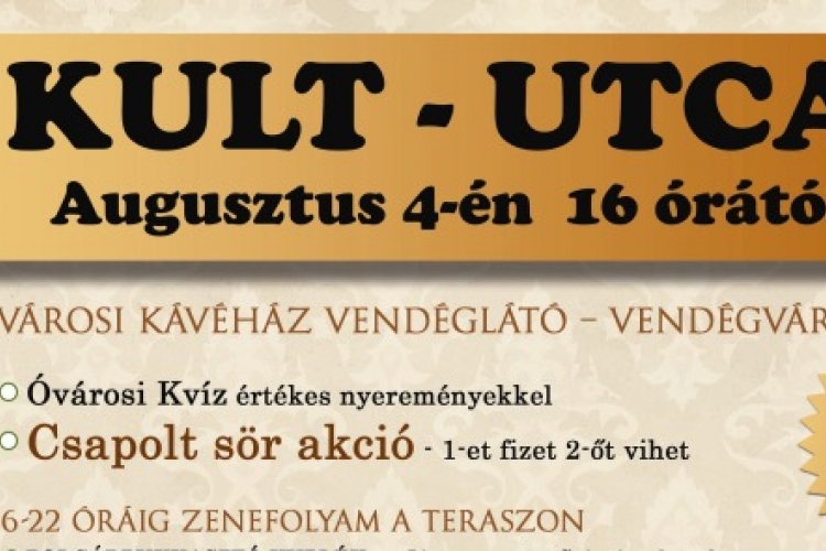 Kult-Utca. Vendéglátó - vendégváró az Óvárosi Kávéház