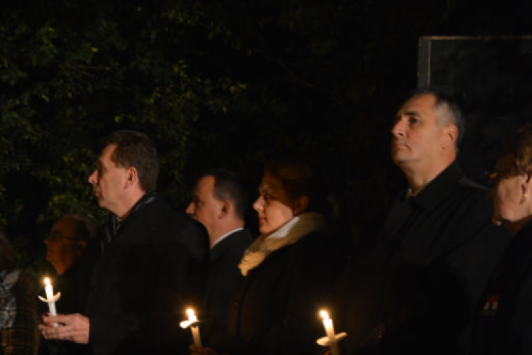 Kegyeleti megemlékezés a Gyásztéren (Fotó: Nagy Mária)