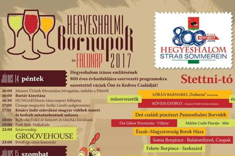  III. Hegyeshalmi Bornapok 2017