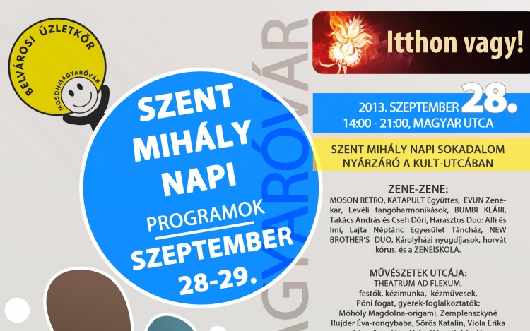 SZENT MIHÁLY NAPI PROGRAMOK 2013. SZEPTEMBER 28-29.