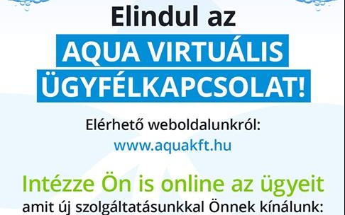 Aqua Kft. E-Ügyfélszolgálat - éles üzem