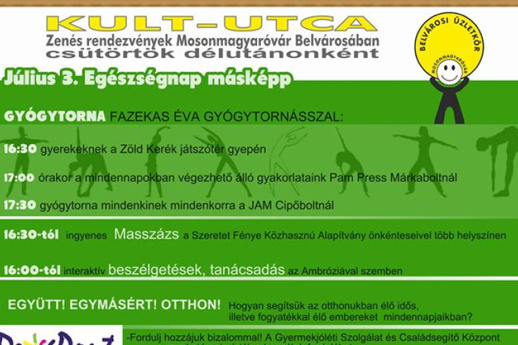KULT-UTCA - Egészségnap másképp