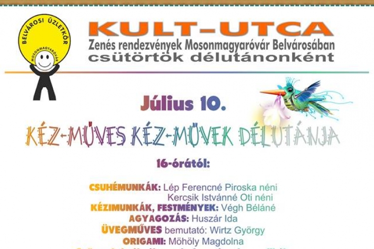 KULT-UTCA - Kéz-műves kéz-művek délutánja