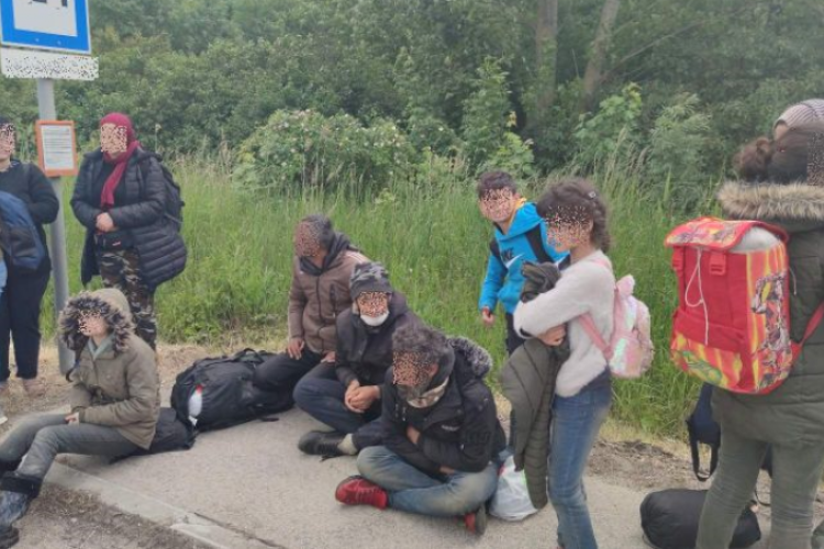 Az erdős területen bújtak el a rendőrök elől