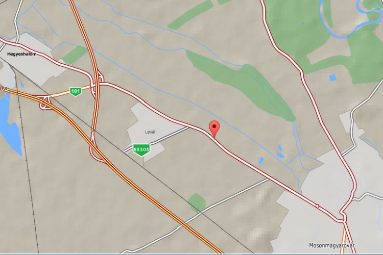 Baleset az 1-es főúton