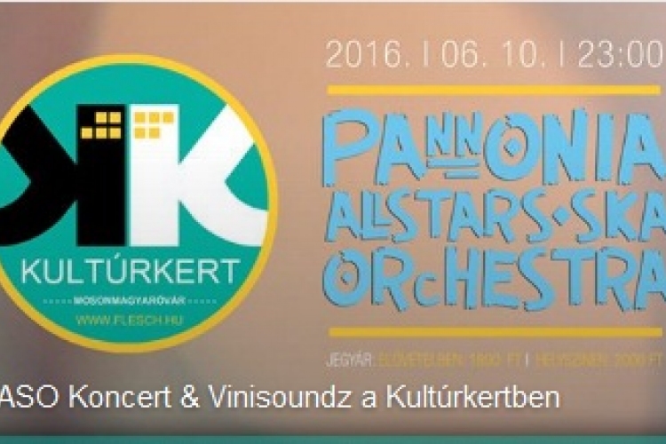 PASO koncert & Vinisoundz a Kultúrkertben - videóval