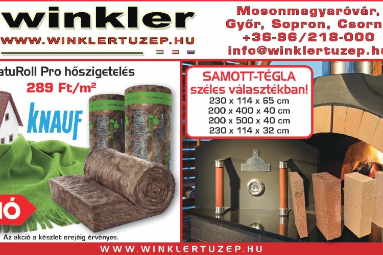 Több ezer minőségi termék a Winkler Tüzéptől