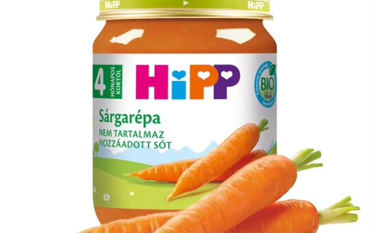 A Nébih fokozott óvatosságra int az Ausztriában vásárolt HiPP sárgarépa-burgonya bébiételekkel kapcsolatban