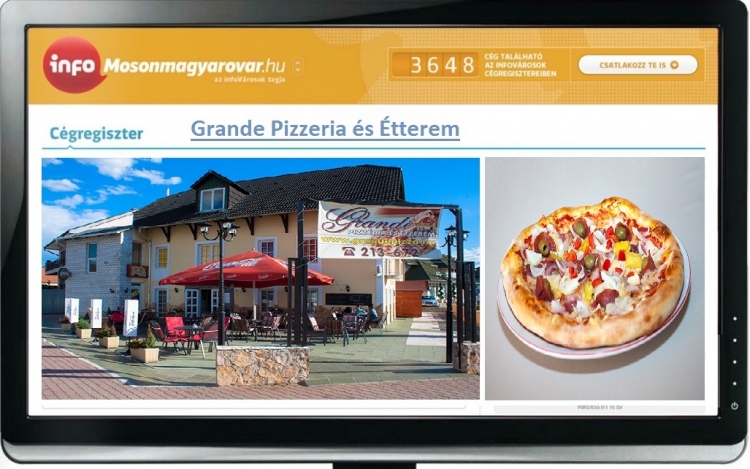 Cégregiszter játék - Grande Pizzeria és Étterem
