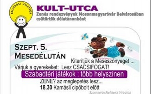 Zenés rendezvény a belvárosban:KULT-UTCA